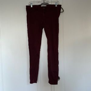 Maroon A&F Jeans